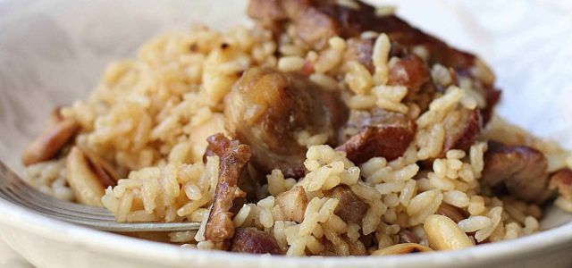 arroz con ternasco de aragon