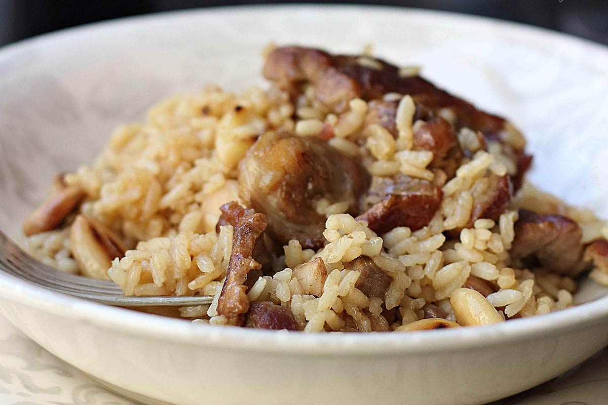 arroz con ternasco de aragon