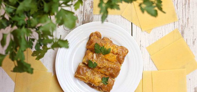 canelones de carrillon de cordero ternasco de aragon guisado