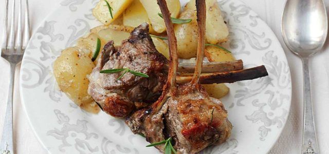 carre de cordero ternasco aragon al horno