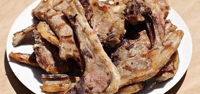 chuletillas de cordero ternasco de aragon a la brasa