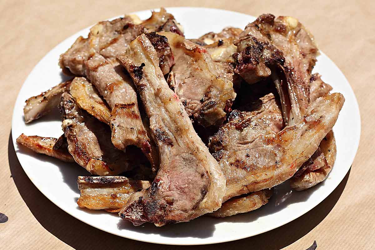 chuletillas de cordero ternasco de aragon a la brasa