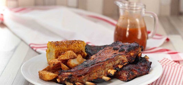 churrasco de cordero ternasco de aragon en salsa barbacoa