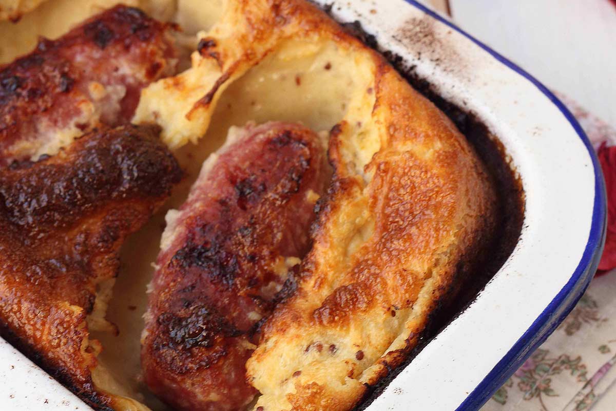 longaniza de cordero ternasco de aragon toad in the hole