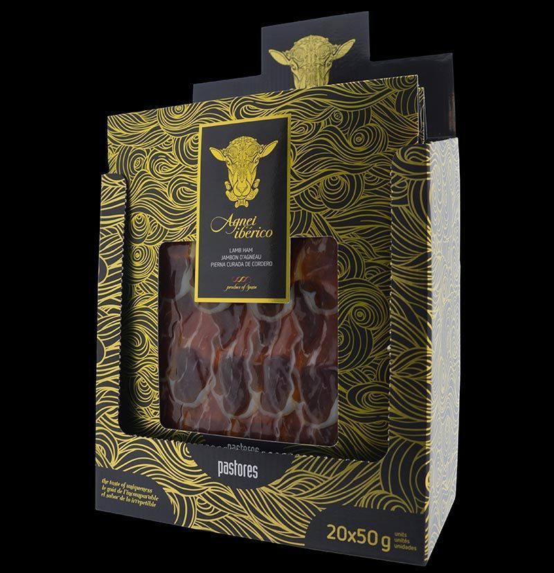 caja 20 sobres jamon de cordero