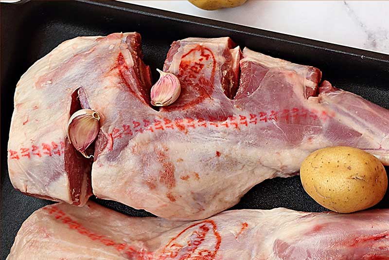 pierna de cordero asada