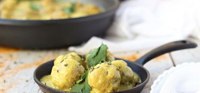 albóndigas de cordero al curry