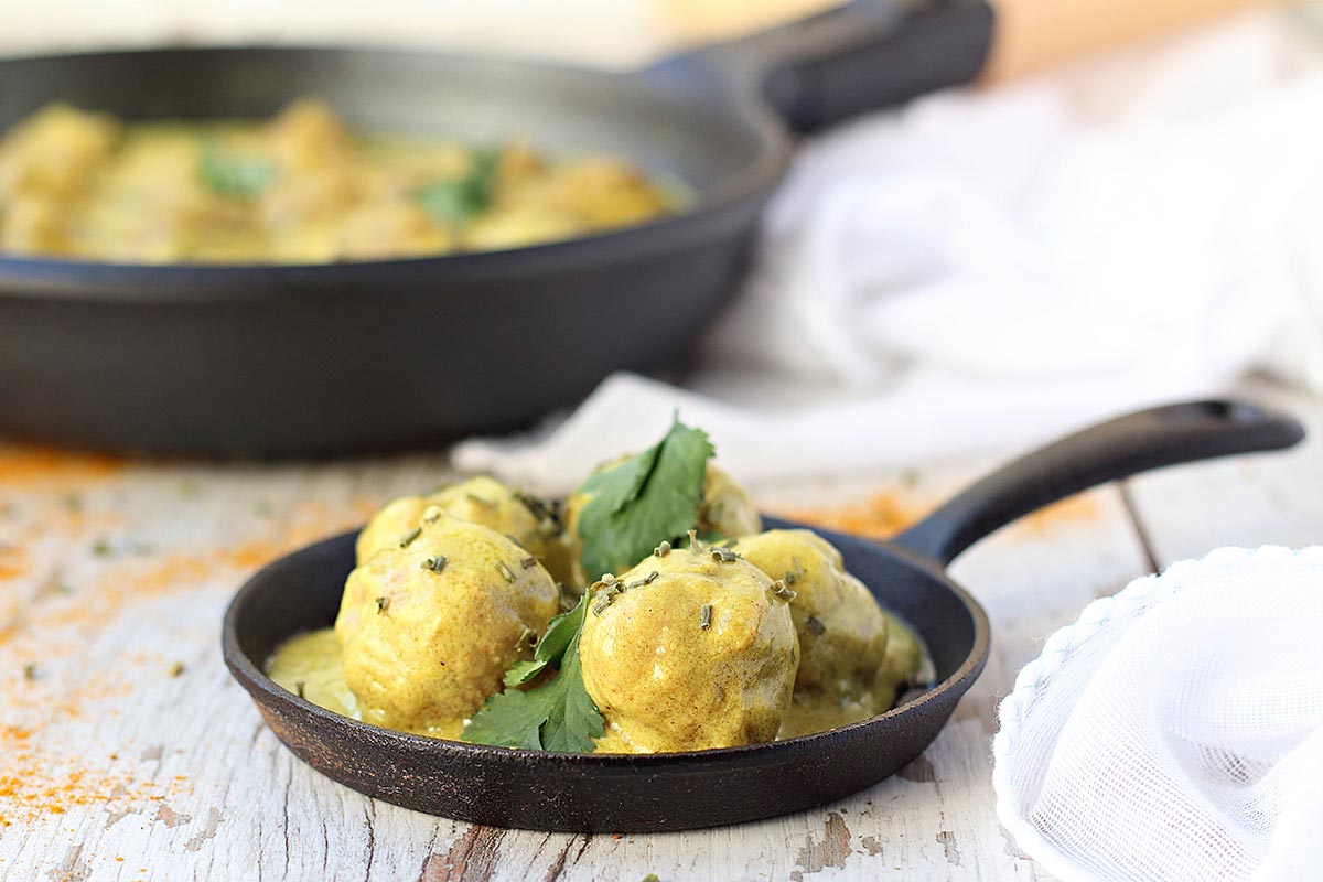albóndigas de cordero al curry