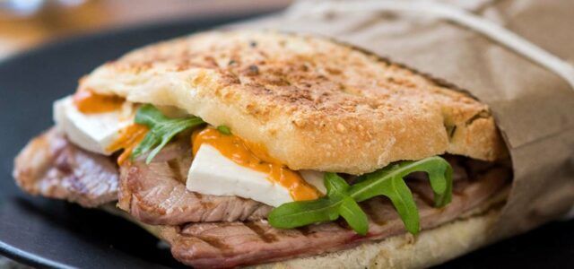 bocadillo de filete fino de cordero ternasco de aragon