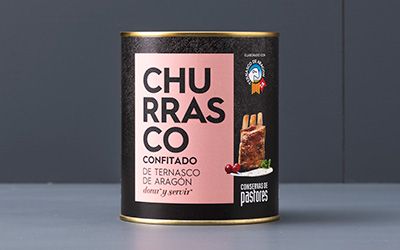 churrasco confitado de ternasco de aragon