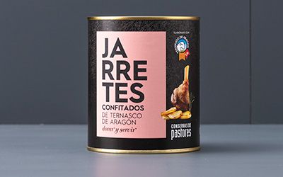 jarretes confitados de ternasco de aragon